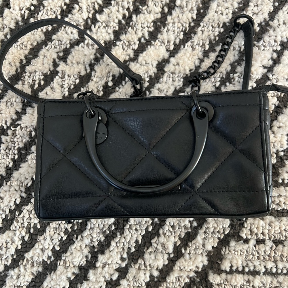 Aldo Black Quilted Handbag